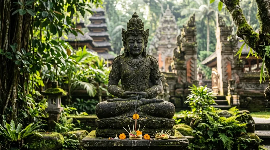 Balinese statue hand gestures mudra