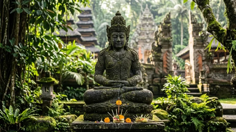 Balinese statue hand gestures mudra